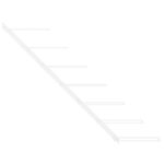 Casier à vin mural pour 7 bouteilles Blanc Fer – Image 2