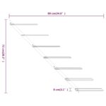 Casier à vin mural pour 7 bouteilles Doré Fer – Image 3