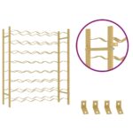 Casier à bouteilles pour 48 bouteilles Doré Métal – Image 4