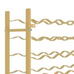 Casier à bouteilles pour 48 bouteilles Doré Métal – Image 5