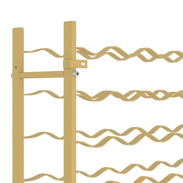 Casier à bouteilles pour 48 bouteilles Doré Métal – Image 5