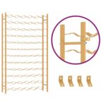 Casier à bouteilles pour 72 bouteilles Doré Métal – Image 4