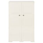 Armoire plastique 79x43x125 cm design bois glace à la vanille – Image 3