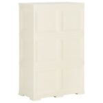 Armoire plastique 79x43x125 cm design bois glace à la vanille – Image 5