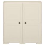 Armoire plastique 79x43x85,5 cm design bois glace à la vanille – Image 3