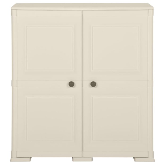 Armoire plastique 79x43x85,5 cm design bois glace à la vanille – Image 3