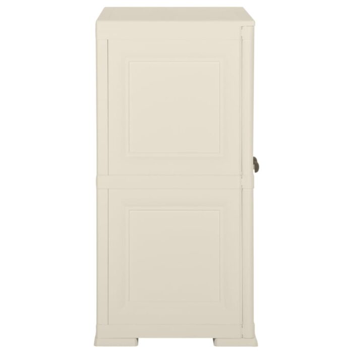 Armoire plastique 79x43x85,5 cm design bois glace à la vanille – Image 4
