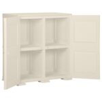 Armoire plastique 79x43x85,5 cm design bois glace à la vanille – Image 6