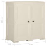 Armoire plastique 79x43x85,5 cm design bois glace à la vanille – Image 7