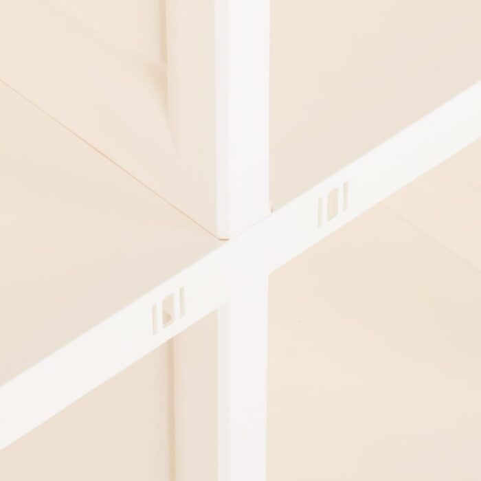 Armoire plastique 79x43x85,5 cm design de bois blanc angora – Image 2