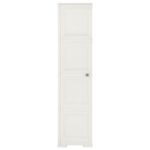 Armoire plastique 40x43x164 cm design de bois blanc angora – Image 2