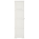 Armoire plastique 40x43x164 cm design de bois blanc angora – Image 4