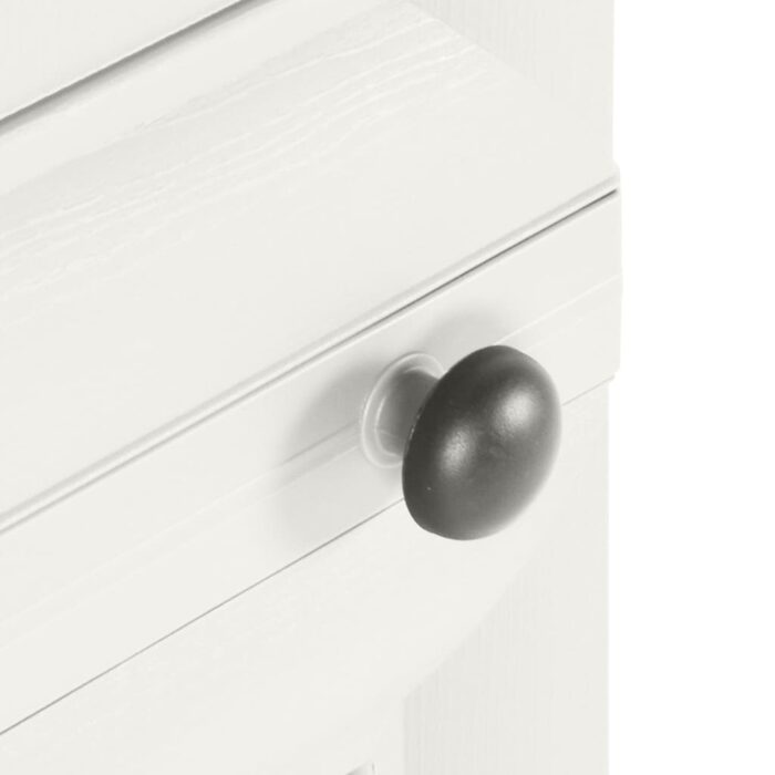 Armoire plastique 40x43x164 cm design de bois blanc angora – Image 6