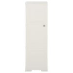 Armoire plastique 40x43x125 cm design de bois blanc angora – Image 2