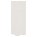 Armoire plastique 40x43x125 cm design de bois blanc angora – Image 4