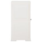 Armoire plastique 40x43x85,5 cm design de bois blanc angora – Image 3