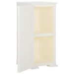 Armoire plastique 40x43x85,5 cm design de bois blanc angora – Image 5