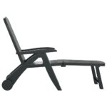 Chaise longue pliable Polypropylène Vert – Image 2