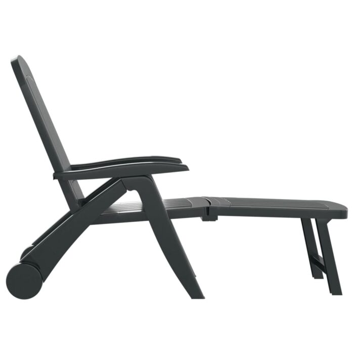 Chaise longue pliable Polypropylène Vert – Image 2