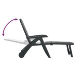 Chaise longue pliable Polypropylène Vert – Image 3