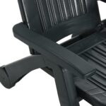 Chaise longue pliable Polypropylène Vert – Image 4