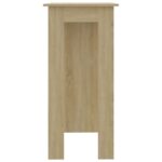 Table de bar avec étagère Chêne sonoma Bois d'ingénierie – Image 4