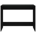 Ensemble à manger 3 pcs Noir Bois d'ingénierie – Image 4