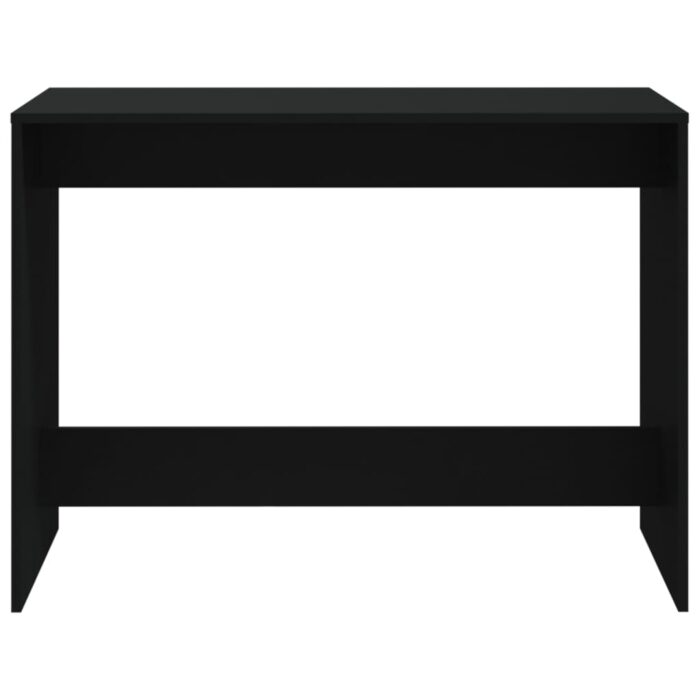 Ensemble à manger 3 pcs Noir Bois d'ingénierie – Image 4