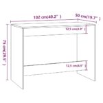 Ensemble à manger 3 pcs Noir Bois d'ingénierie – Image 8