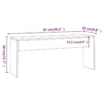 Ensemble à manger 3 pcs Noir Bois d'ingénierie – Image 9