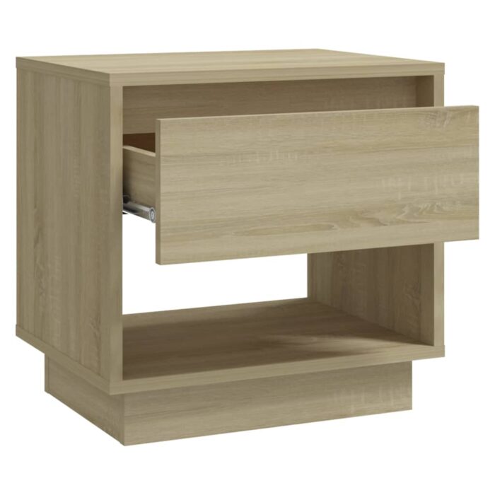 Tables de chevet 2 pcs Chêne sonoma 45x34x44 cm Bois ingénierie – Image 4