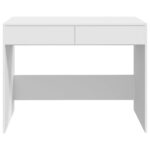 Bureau Blanc 101x50x76,5 cm Aggloméré – Image 3