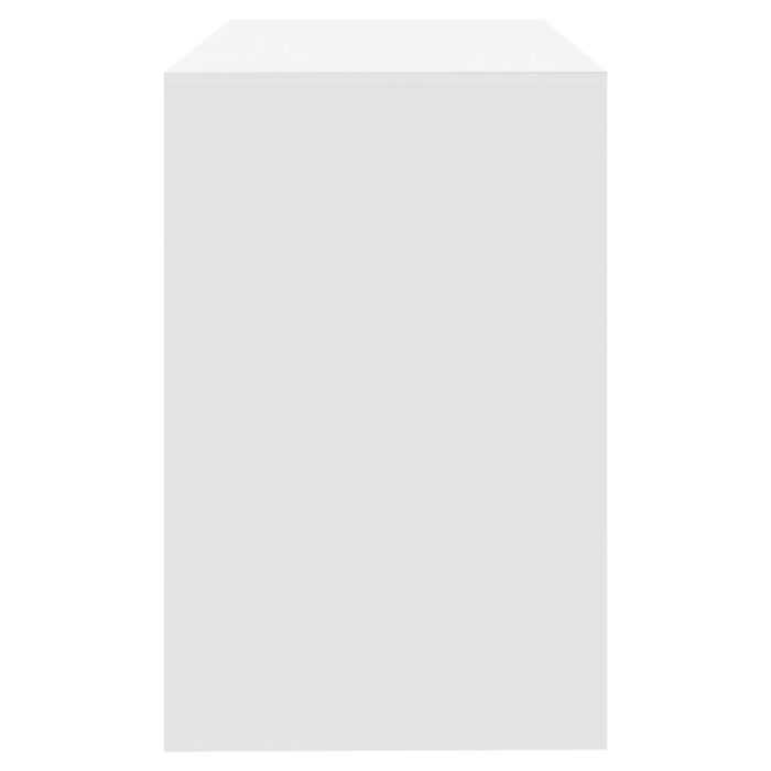 Bureau Blanc 101x50x76,5 cm Aggloméré – Image 4