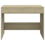 Bureau Chêne sonoma 101x50x76,5 cm Bois d'ingénierie – Image 3