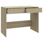 Bureau Chêne sonoma 101x50x76,5 cm Bois d'ingénierie – Image 5