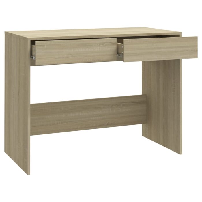 Bureau Chêne sonoma 101x50x76,5 cm Bois d'ingénierie – Image 5