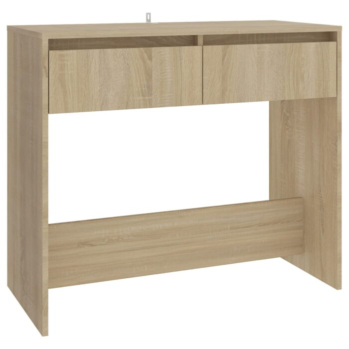 Table console chêne sonoma 89x41x76,5 cm bois d'ingénierie – Image 5