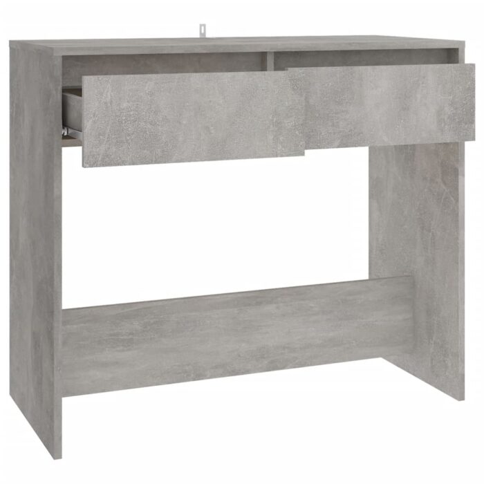 Table console gris béton 89x41x76,5 cm bois d'ingénierie – Image 5