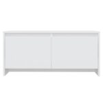 Table basse blanc 90x50x41,5 cm bois d'ingénierie – Image 3