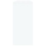 Table console blanc 100x35x76,5 cm bois d'ingénierie – Image 5