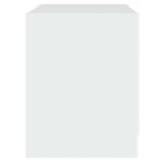 Tables de chevet 2 pcs blanc 45x34,5x44,5 cm bois d’ingénierie – Image 6