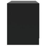 Table de chevet noir 45x34,5x44,5 cm bois d’ingénierie – Image 5