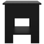 Table basse noir 40x40x42 cm bois d'ingénierie – Image 3