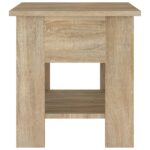 Table basse chêne sonoma 40x40x42 cm bois d'ingénierie – Image 3
