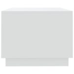 Table basse blanc 102x55x43 cm bois d'ingénierie – Image 4