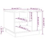 Table basse chêne sonoma 55x55x43 cm bois d'ingénierie – Image 5