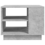 Table basse gris béton 55x55x43 cm bois d'ingénierie – Image 3