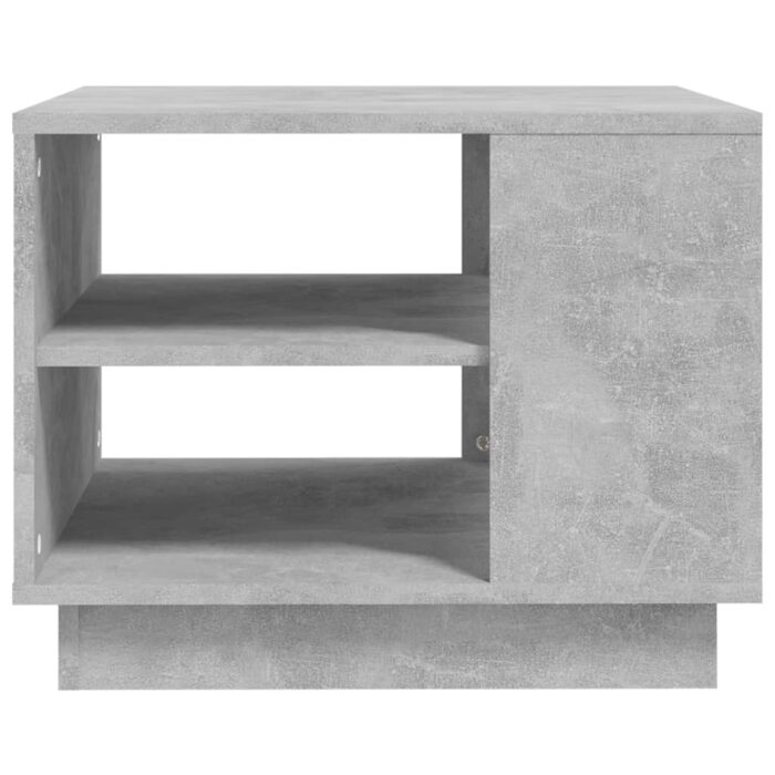 Table basse gris béton 55x55x43 cm bois d'ingénierie – Image 3