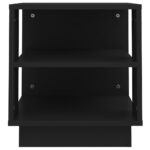 Table basse Noir 40x40x43 cm Bois d'ingénierie – Image 4