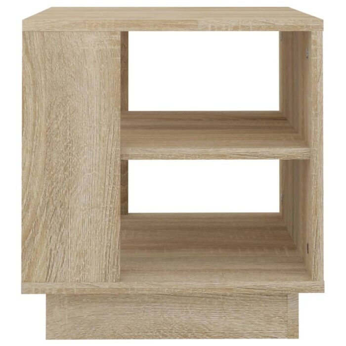 Table basse chêne sonoma 40x40x43 cm bois d'ingénierie – Image 3